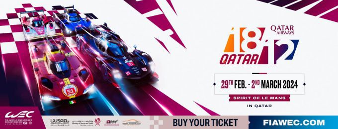 FIA World Endurance Championship testdagen Loisail Event poster Qatar Airways Qatar 1812kms-race