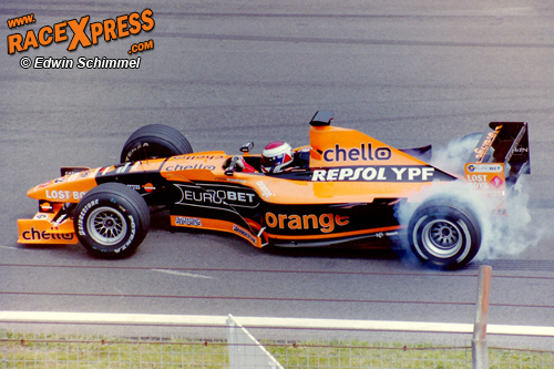 Jos Verstappen in the Orange Arrows from 2001