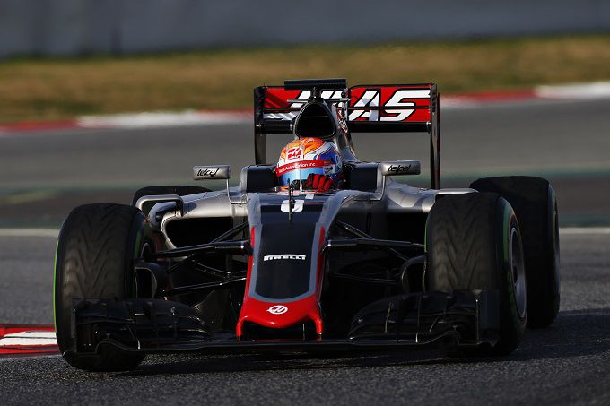 Romain Grosjean Haas F1 Grand Prix Groot-Brittanni
