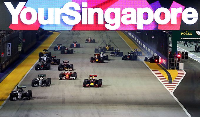 Grand Prix Singapore Bernie Ecclestone