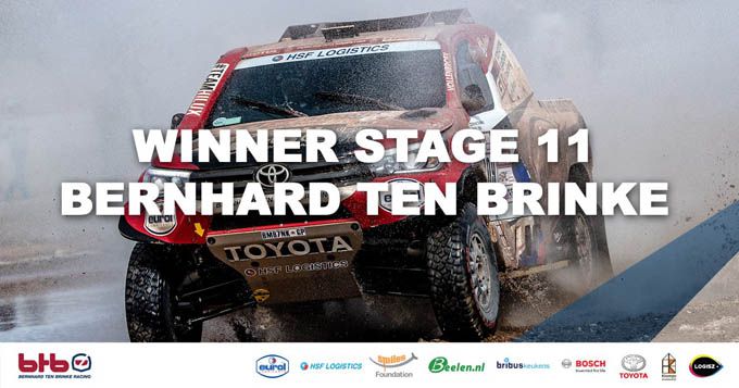 Bernhard ten Brinke wint elfde etappe in de Dakar Rally 2018