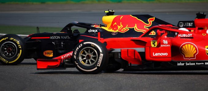 Max Verstappen en Vettel F1