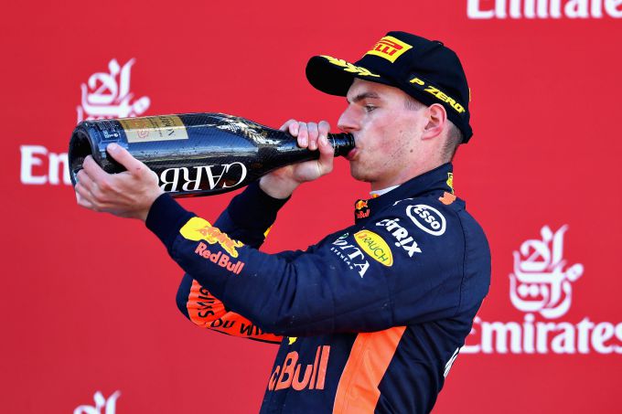 Max Verstappen podium Spanje