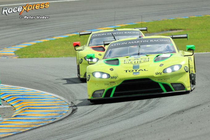Aston Martin twee rijers Le Mans 2018 RX foto Peter Vader