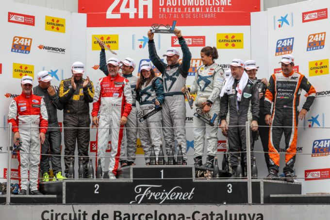podium overall TCE 24H Barcelona
