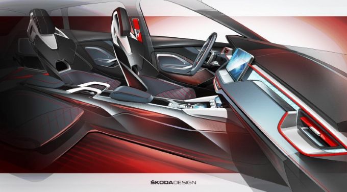 SKODA onthult interieur VISION RS