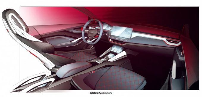 SKODA onthult interieur VISION RS