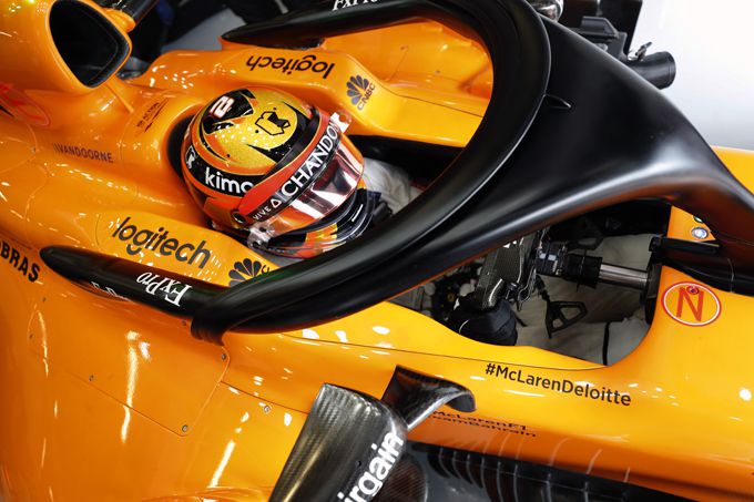 Stoffel Vandoorne cockpit McLaren F1