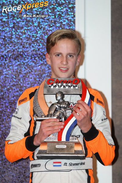 Max Stemerdink podium bij NK karting P3 Rotax Max Junior rookie