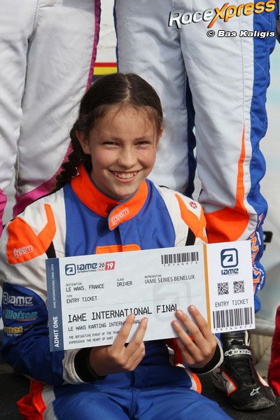 WK ticket Best girl in the Benelux Sita Vanmeert naar WK in Le Mans