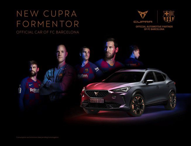 CUPRA Formentor nieuwe official car van FC Barcelona