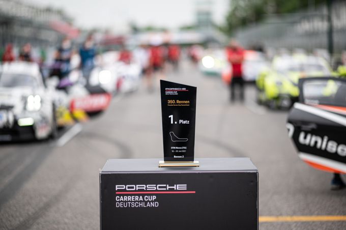 Porsche Carrera Cup Deutschland Monza trofee voor Nr1