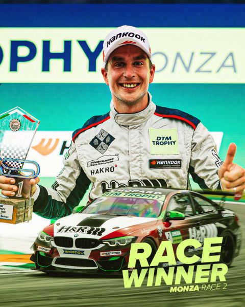 DTM Trophy Monza Race 2 zondag racewinnaar Michael Schrey