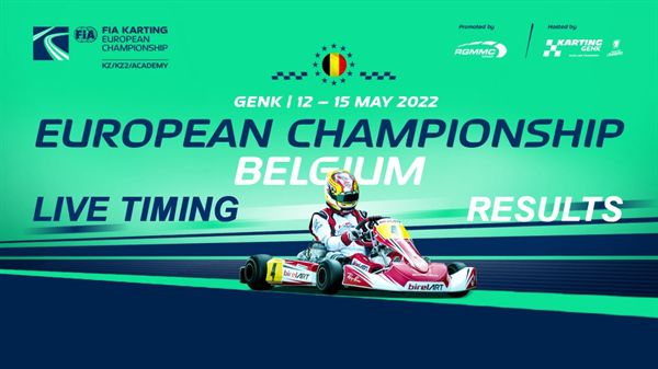 Live timing FIA Karting European Championship - KZ, KZ2 en FIA Karting Academy Trophy in Genk