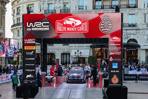 Rally Monte Carlo Evans Martin Toyota startpodium