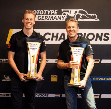 Junior Kampioen Max van der Snel en Trophy Kampioen Mark van der Snel, Prototype Cup Germany 2023