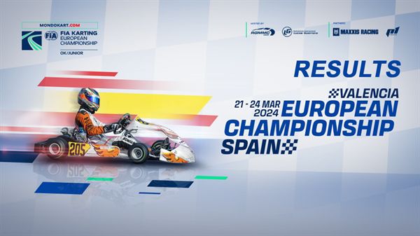 Results Round 1 2024 FIA Karting European Championship - OK  OK-Junior in Valencia