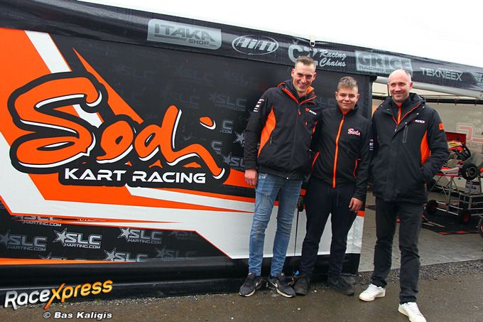 Sam Claes, Bart Ploeg en Randy Nauwelaers SLC Karting