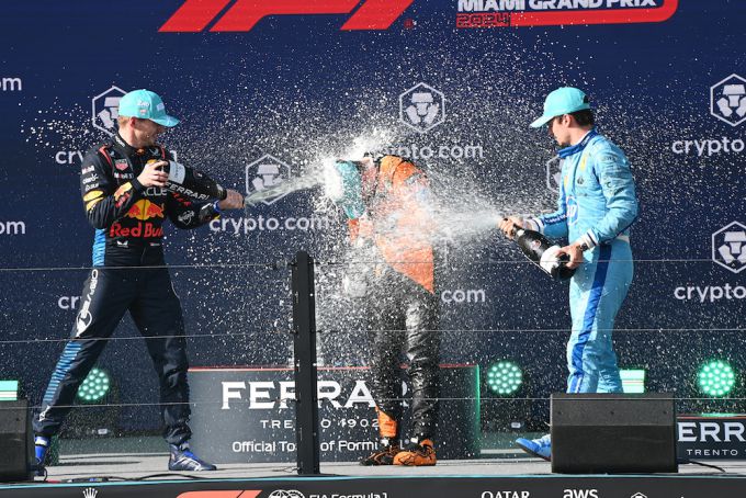 Lando Norris McLaren F1 podium