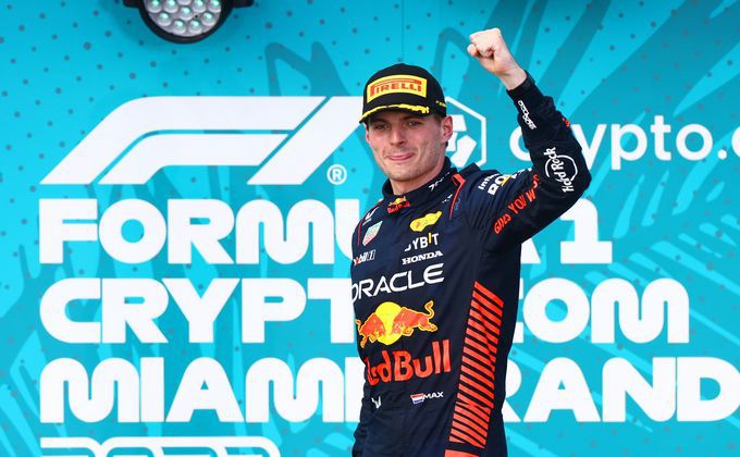 Max Verstappen podium F1 Miami