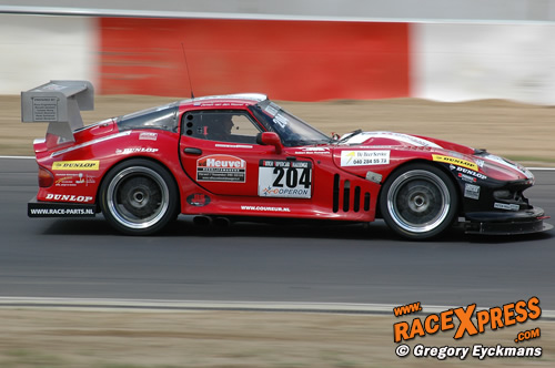 Jeroen van den Heuvel op snelheid door de chicane