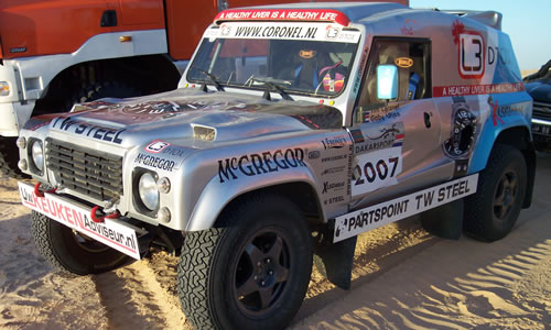 Tim Coronel en Gaby Uljee nemen deel aan Dakar 2007