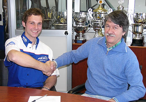 Nick de Bruijn en teambaas Renato Melchioretto