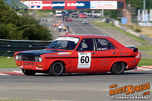 Maurice Visser in actie op het prachtige circuit van Chimay