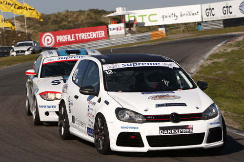 Jeroen Dik vorig jaar in actie met de Volkswagen Golf 6
