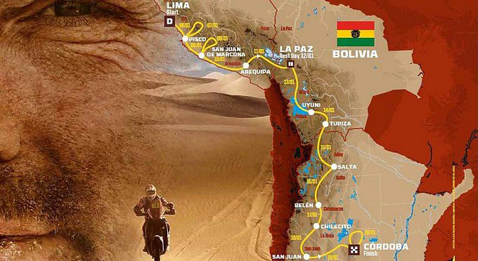 Dakar Rally 2018 route
