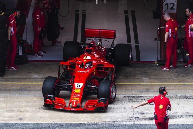 Ferrari spiegels GP Spanje