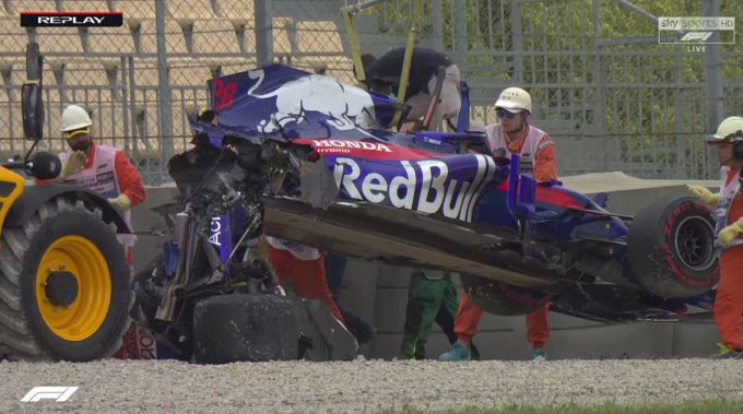 Crash Toro Rosso Brendon Hartley