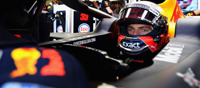 Max Verstappen in 2019 met Honda-power