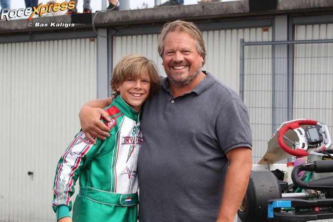 Sjors Peters met vader/ex-autocoureur Eduard Peters