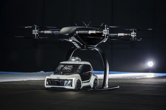 Audi test prototype vliegende taxi in Amsterdam 