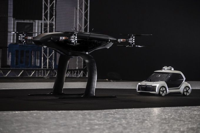 Audi test prototype vliegende taxi in Amsterdam