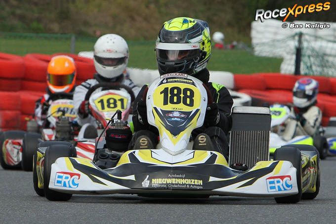 Vice kampioen Luca Nieuwenhuizen karting