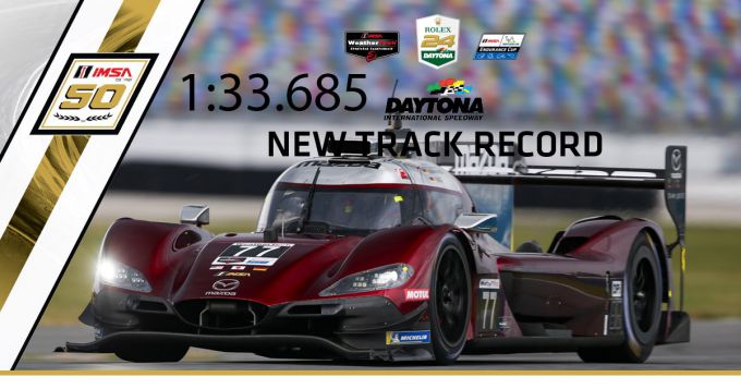 24H Daytona Jarvis Mazda new track record