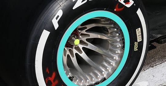 Mercedes new F1 wheel