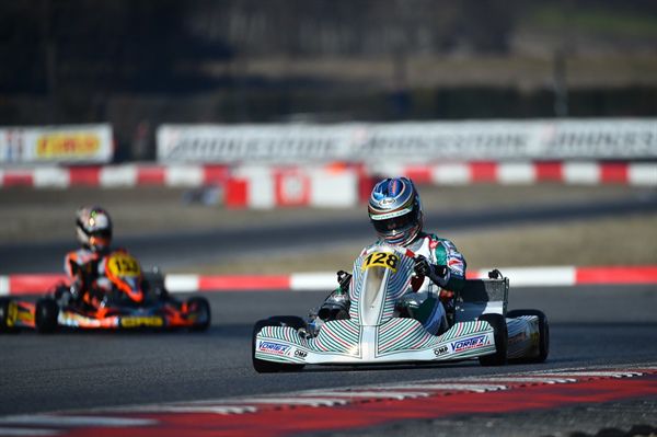 Tony Kart Racing Team schittert in Lonato: Marco Ardig met de Racer 401 R en Vortex-motor op podium