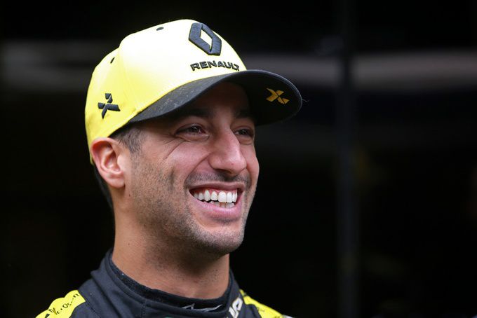 Daniel Ricciardo in Renault F1 look
