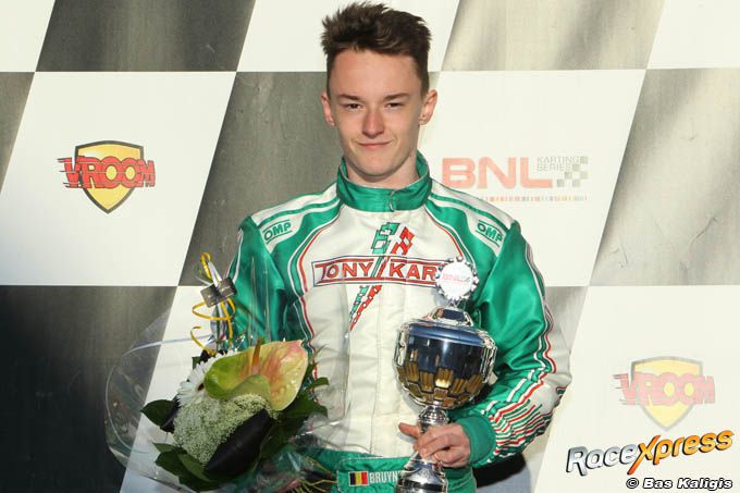 Kartbelofte Ilian Bruynseels podium in Rotax Max