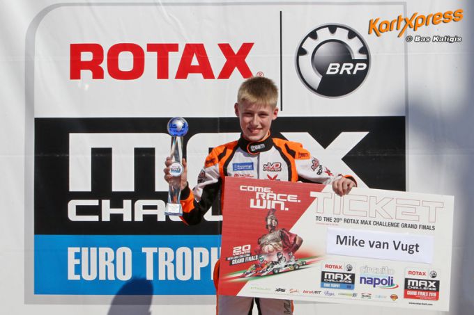 Mike van Vugt ticket Rotax Max Grand Finals in Napoli
