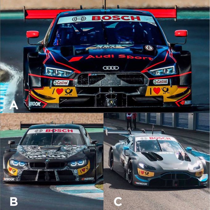 DTM 2019 collage Audi BMW Aston Martin