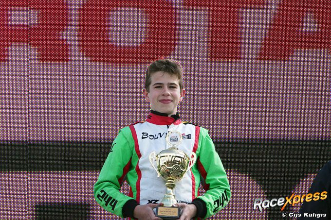 Milan Coppens podium