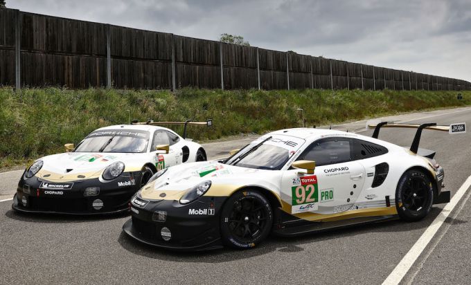 Porsche met speciaal livery naar 24U van Le Mans