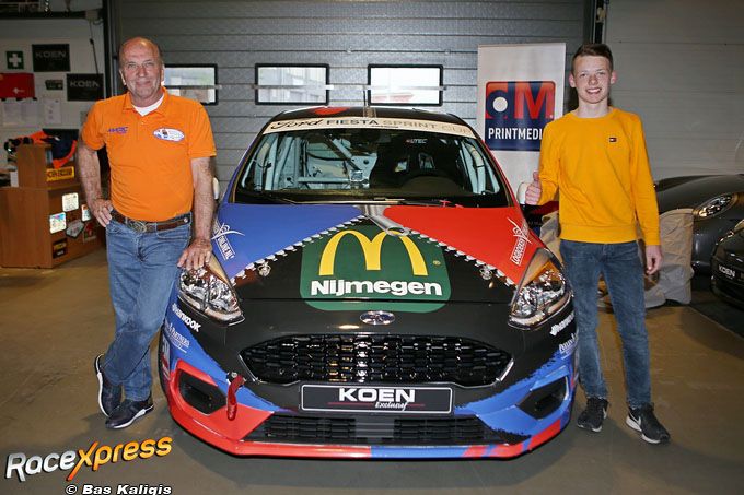 Ervaren autocoureur Cor Euser en jong talent Rik Koen Ford Fiesta Cup 2019