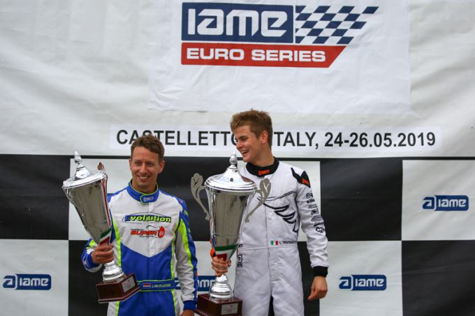 IAME X30 Euro Series in Castelletto di Branduzzo Joey van Splunteren Lorenzo Travisnutto