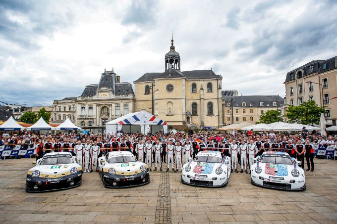 Porsche teampresentatie Le Mans 2019
