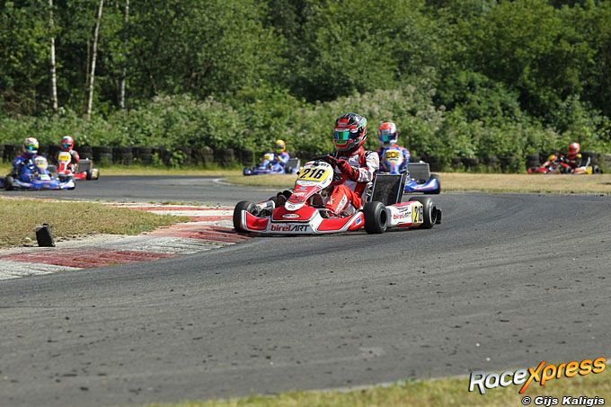 Robin Glerum sterk naar podium op de kartbaan van Kerpen